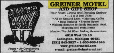 Greiner Motel - 2003 Ad (newer photo)